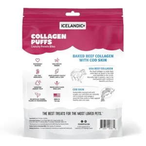 Icelandic  Beef Collagen Puffs Bites with Cod Skin For Dogs