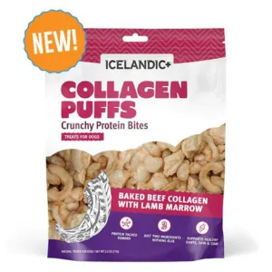 Icelandic  Beef Collagen Puffs Bites with Lamb Marrow for Dogs