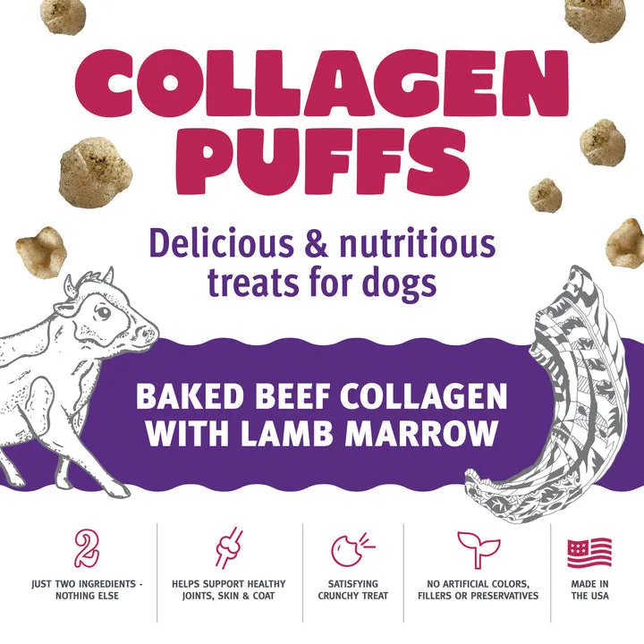 Icelandic  Beef Collagen Puffs with Marrow Treats for Dogs