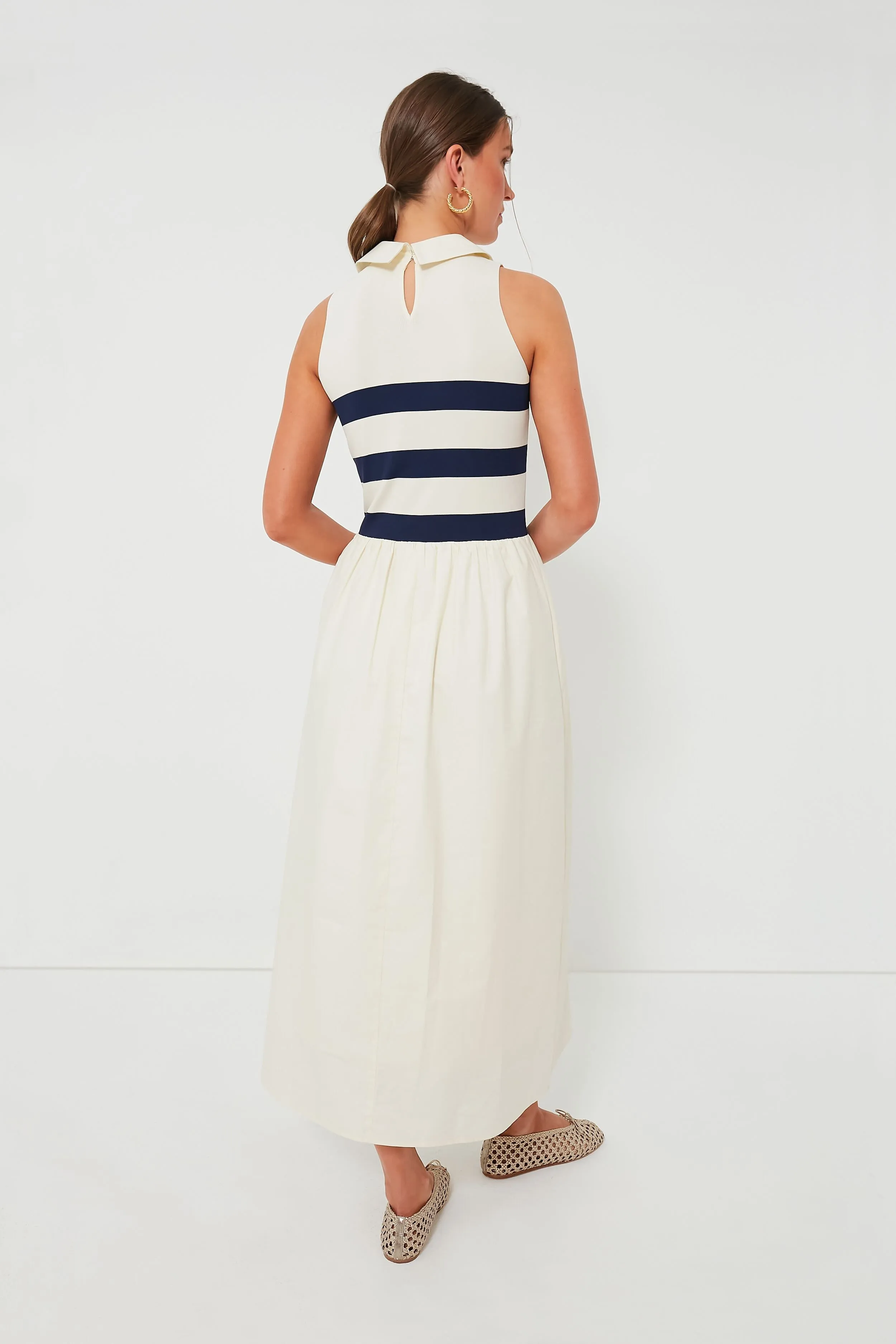 Ivory Stripe Marina Dress