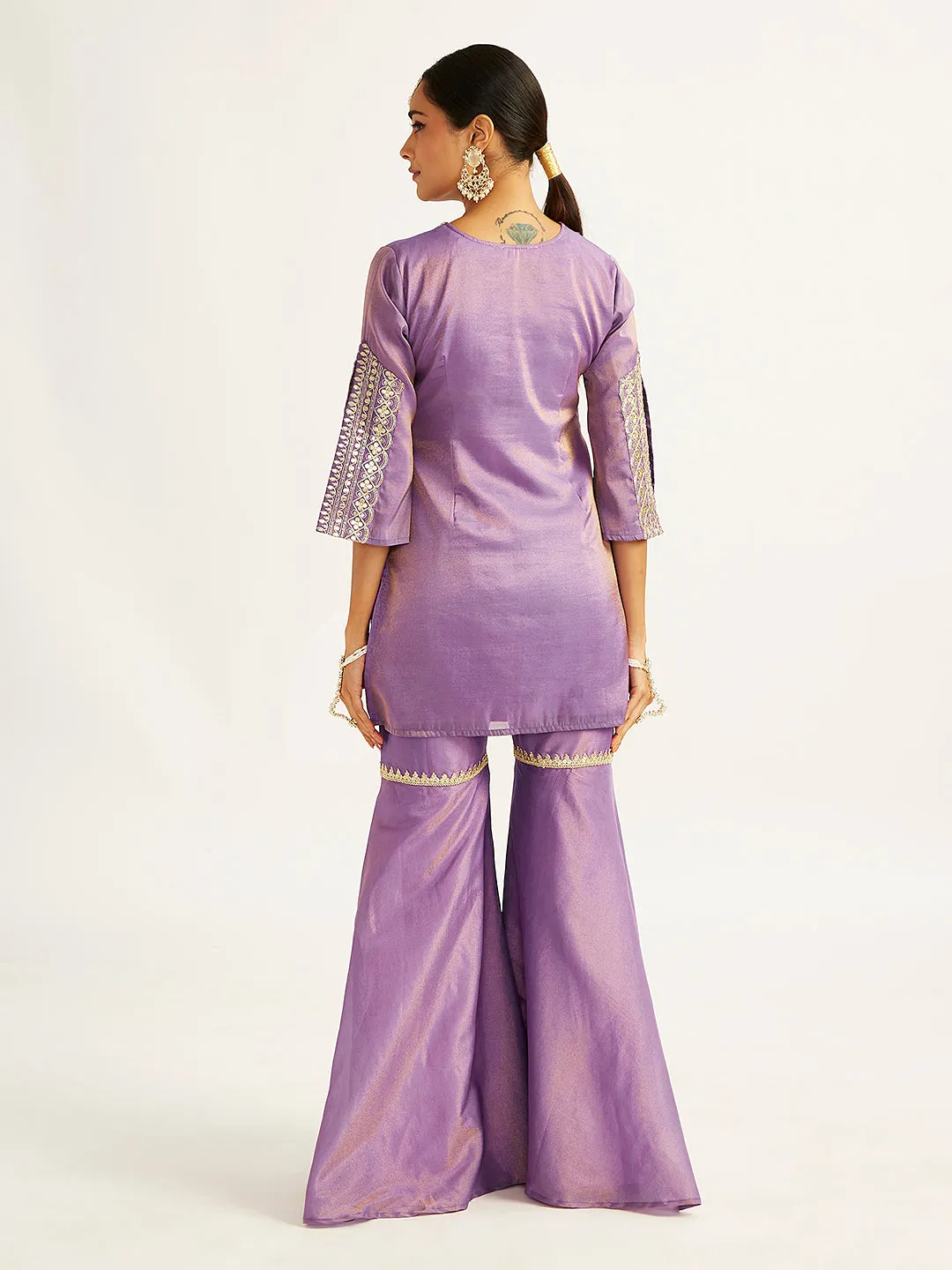 Jashvi Women's lavender Sharara Set