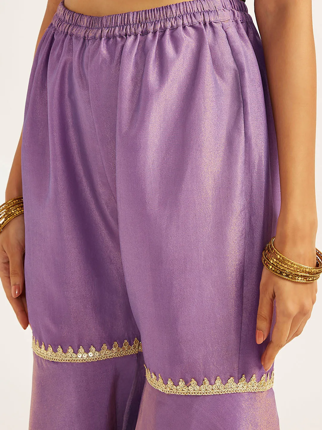 Jashvi Women's lavender Sharara Set