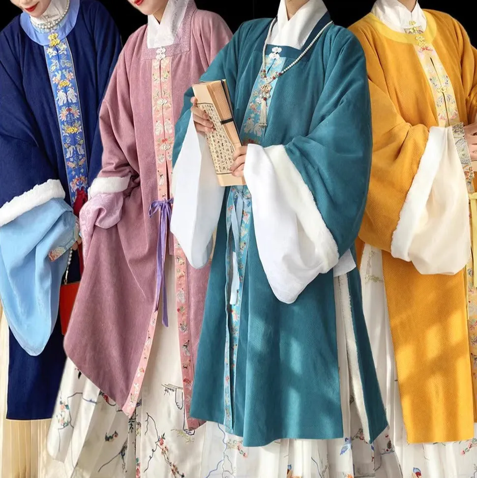 Jinyu Matang 金玉满堂 Ming Dynasty Variety Collar Bijia Pi Ao Corduroy Jackets