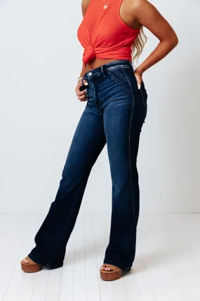 KanCan The Lovett High Waist Flare in Dark Wash