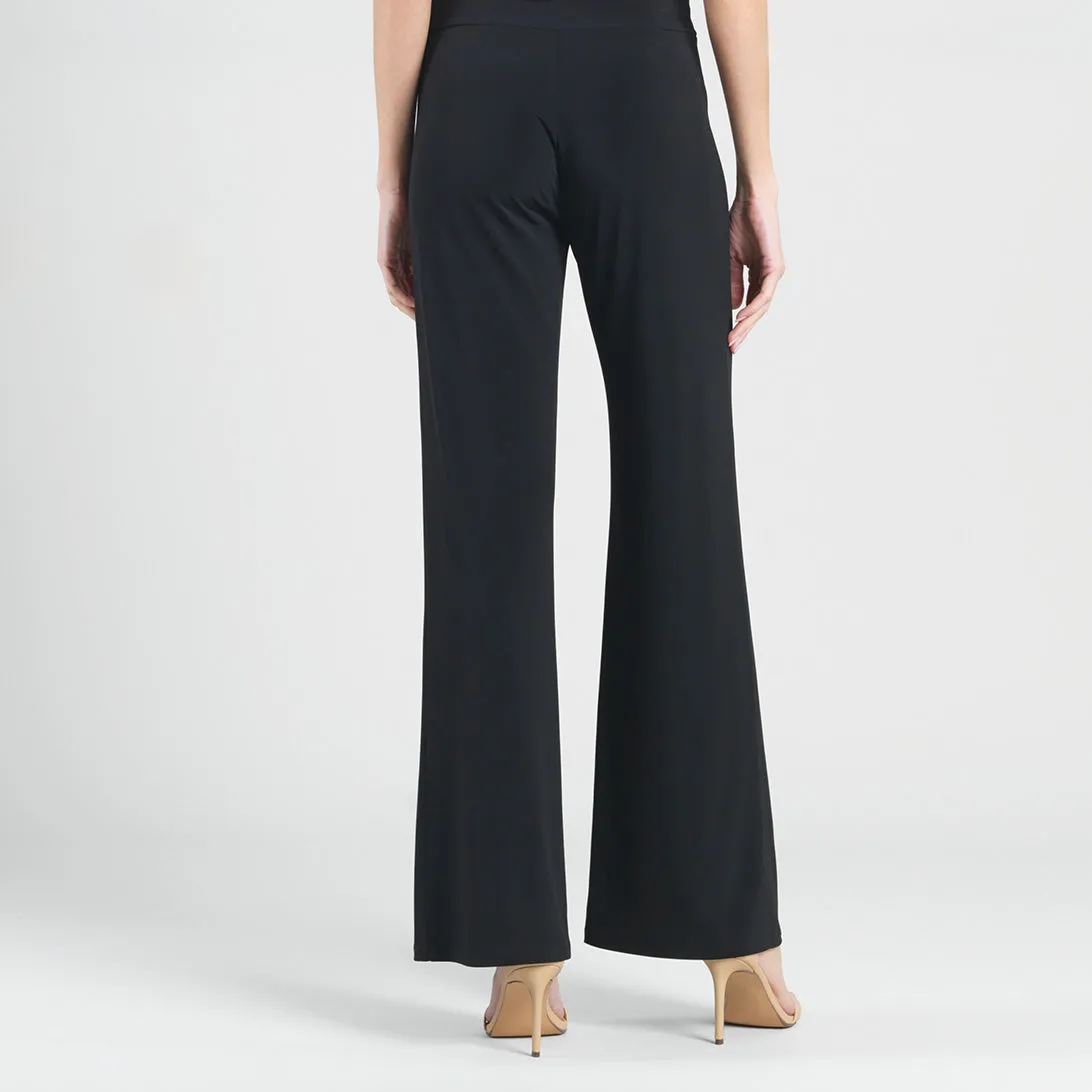 Kick Front High Slit Pant - Black