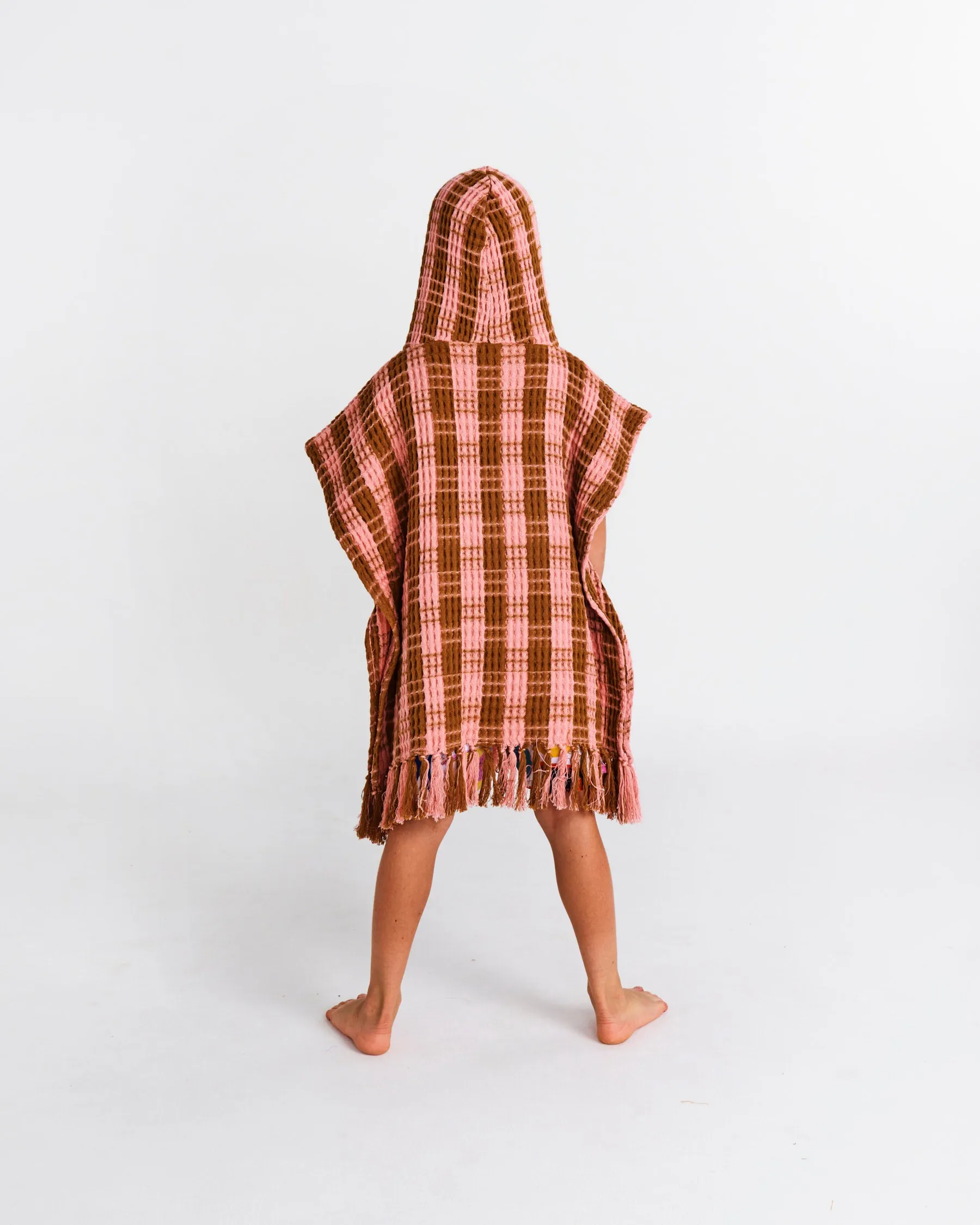 Kip & Co Toasted Marshmallow Kids Waffle Poncho