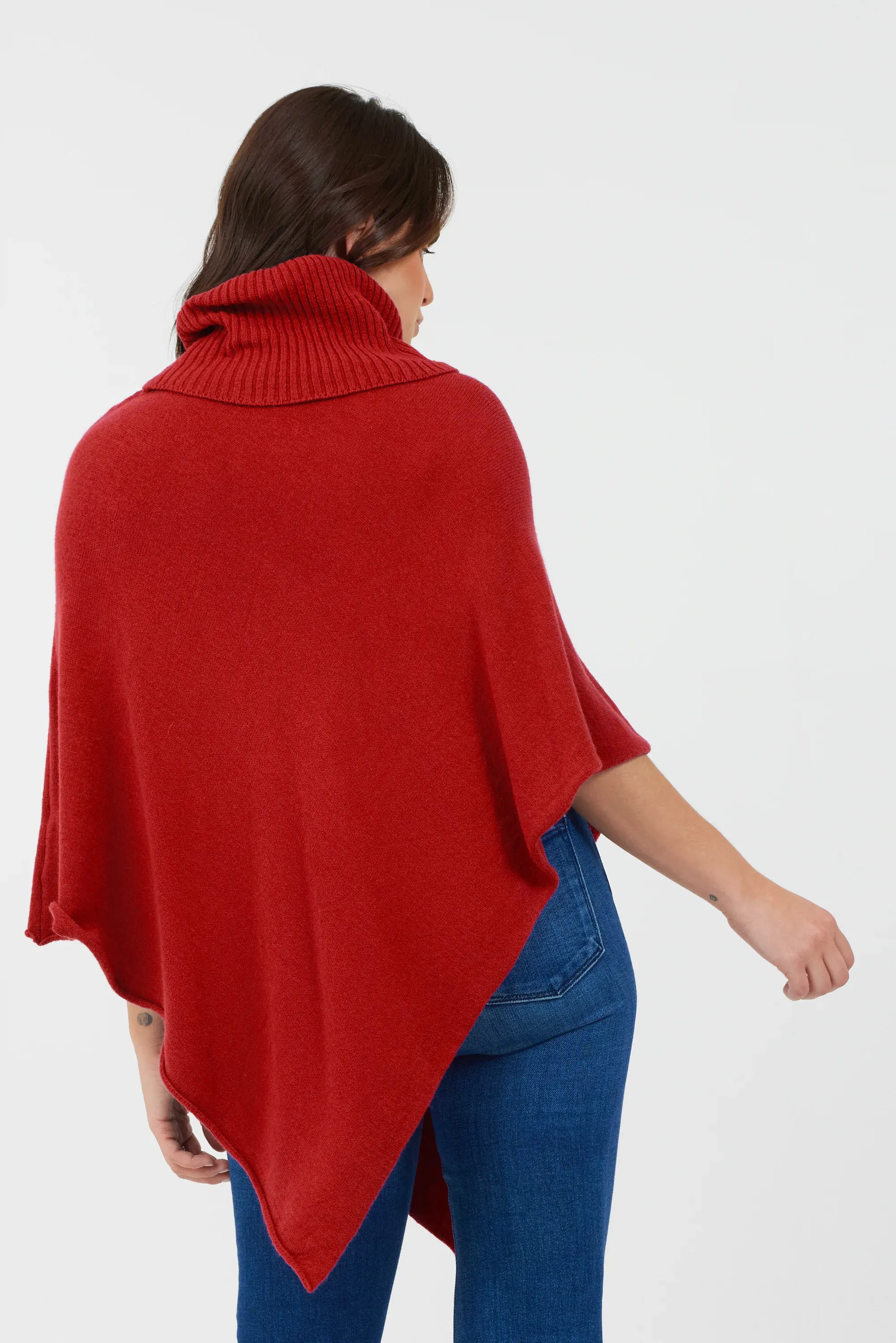 Lana Polo Neck Poncho