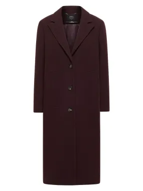 LANIUS 14052 Long coat 280 brown bordeaux women