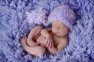 Lavender Newborn Pixie Elf Hat