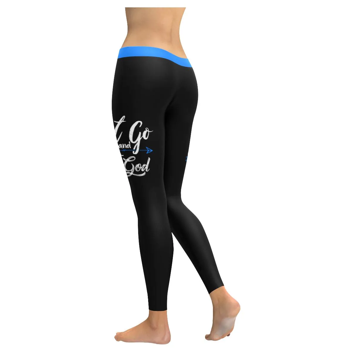 Let Go & Let God Soft Leggings For Women - Christian Leggings For Women