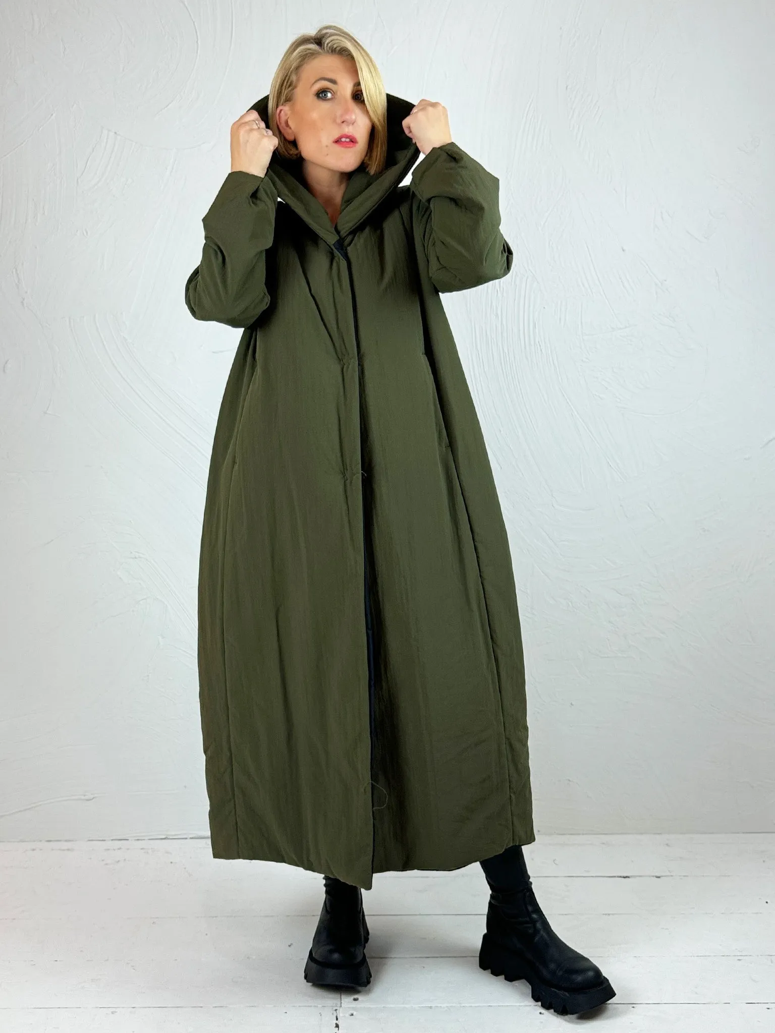 Long Padded Down Coat - 2 Colours