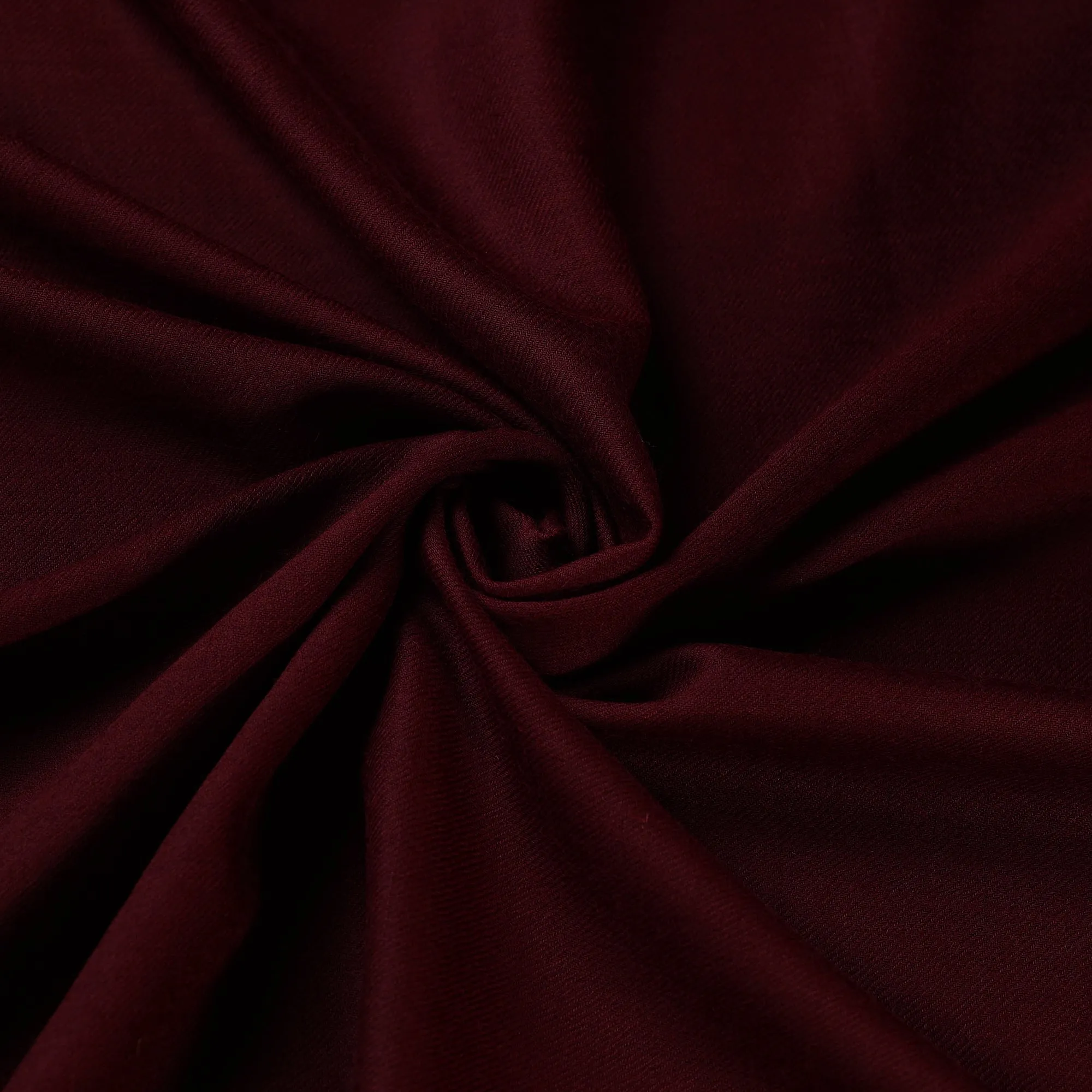 Maroon - Plain Merino Wool Fabric 04