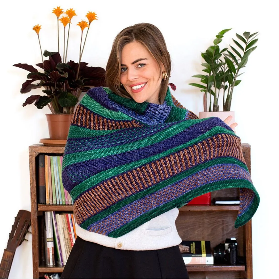 Maya Shawl Kit - 3 Colors | Worsted Weight