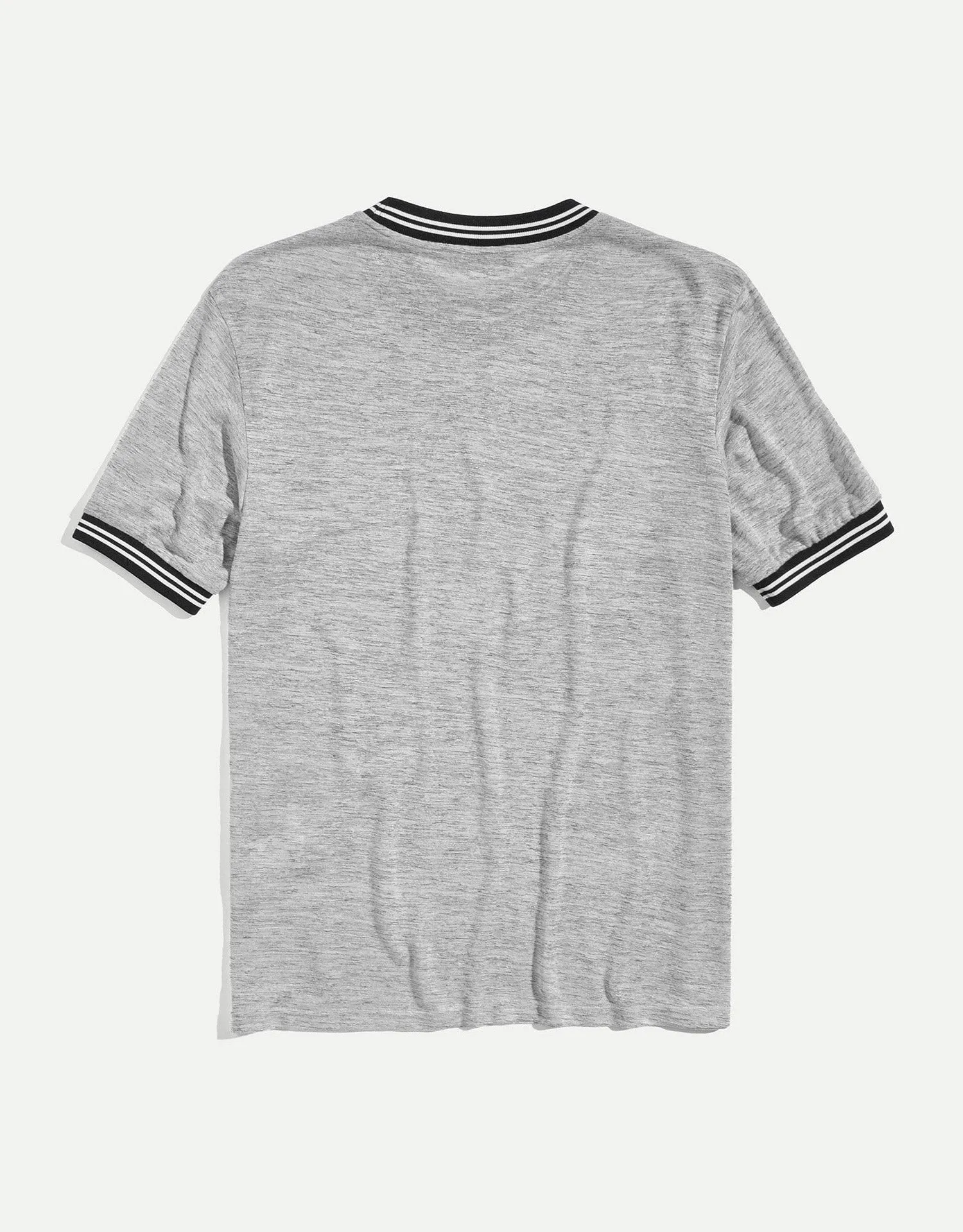 Men Striped Ringer Tee