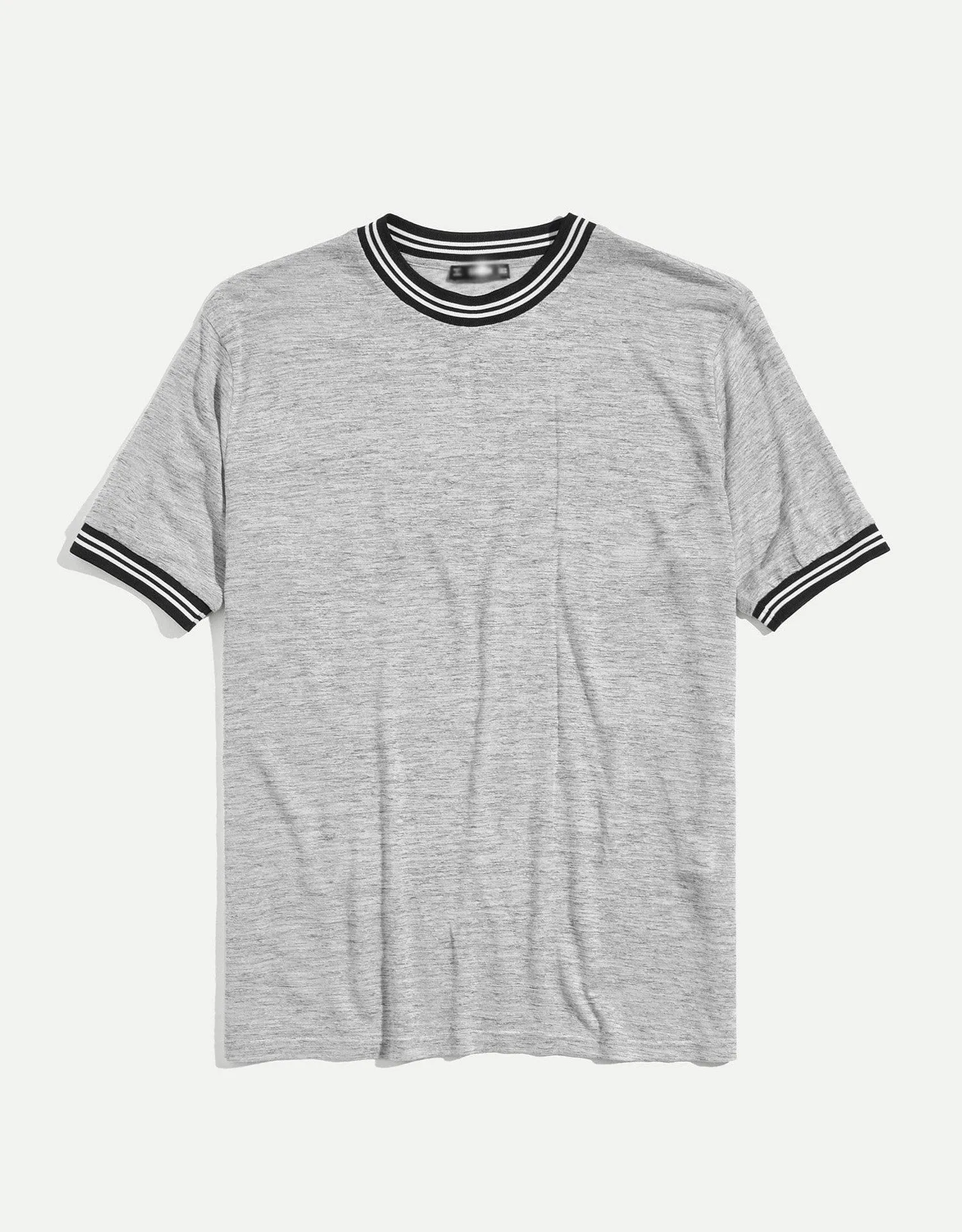 Men Striped Ringer Tee