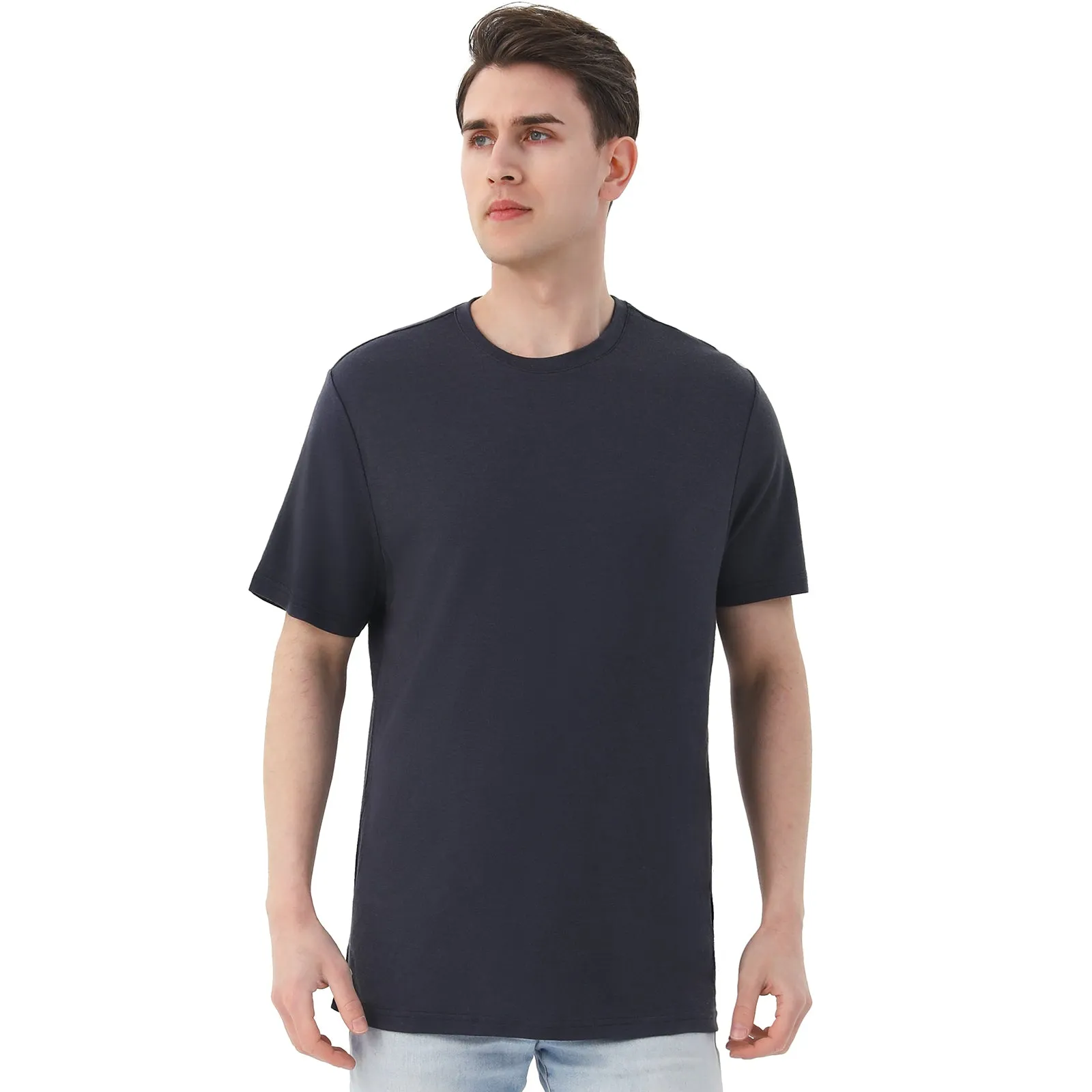 Men's Merino 170g Classic Short Sleeve T-Shirt Charcoal