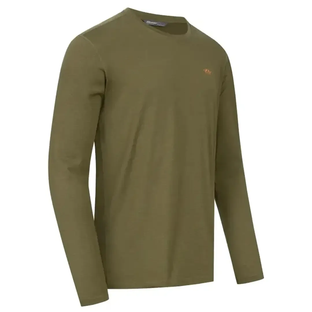 Merino Base 160 L/S Shirt - Dark Olive by Blaser