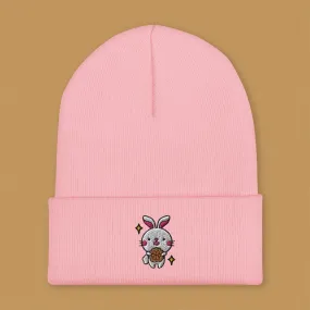 Mooncake Rabbit Embroidered Beanie