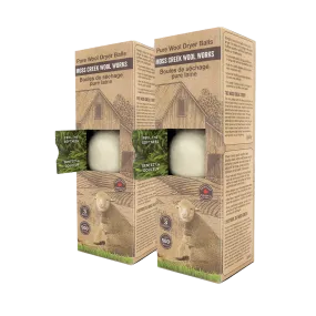 Moss Creek Wool Dryer Balls - 100% Felted Wool, Set of 3