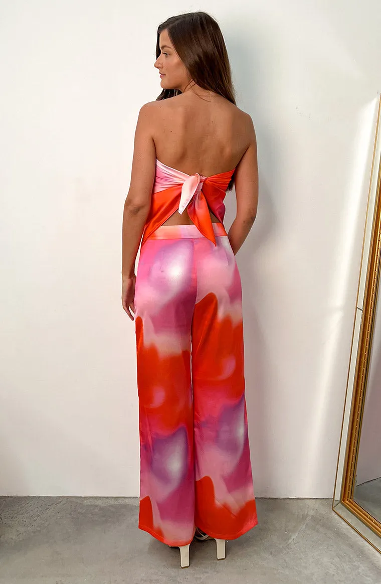 Mykonos Pink Print Pants