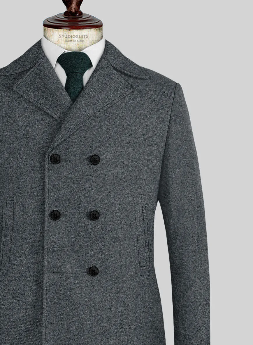 Naples Gray Tweed Pea Coat