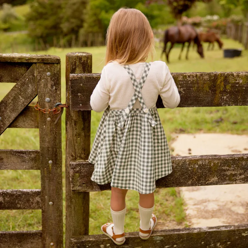 Nature Baby May Pinafore - Thyme Check