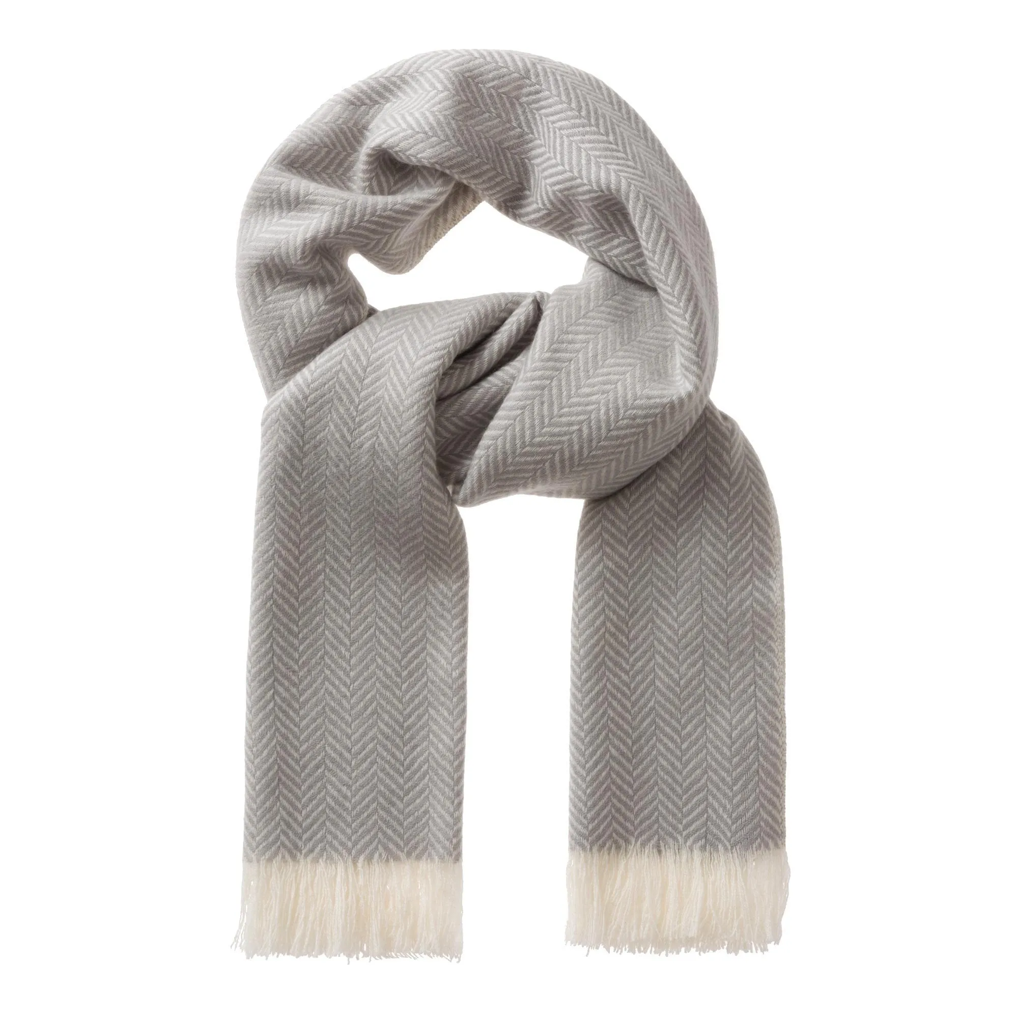 Nerva Scarf [Light grey/Cream]