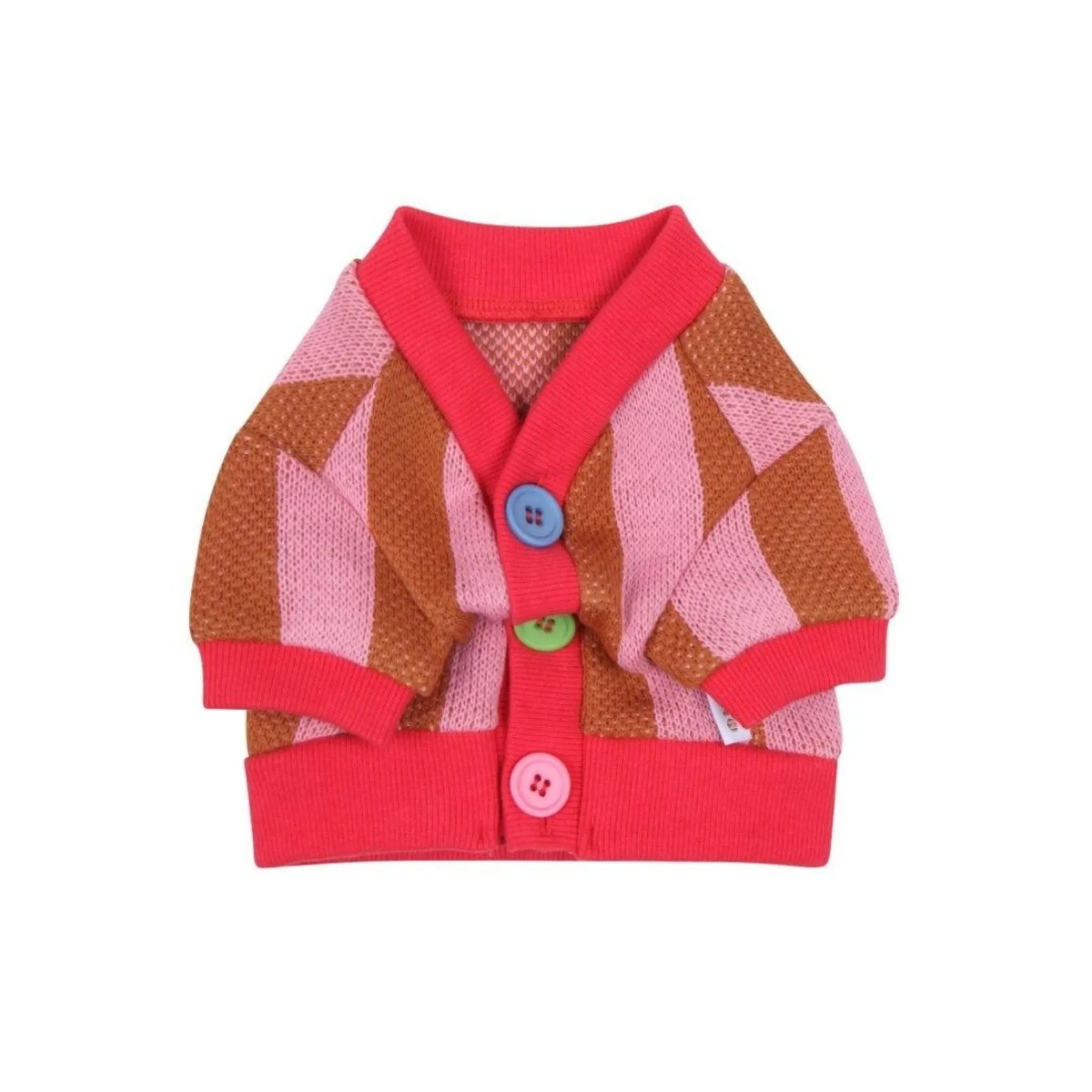 NEW MIMINKO PINK STRIPED CARDIGAN FOR PETS