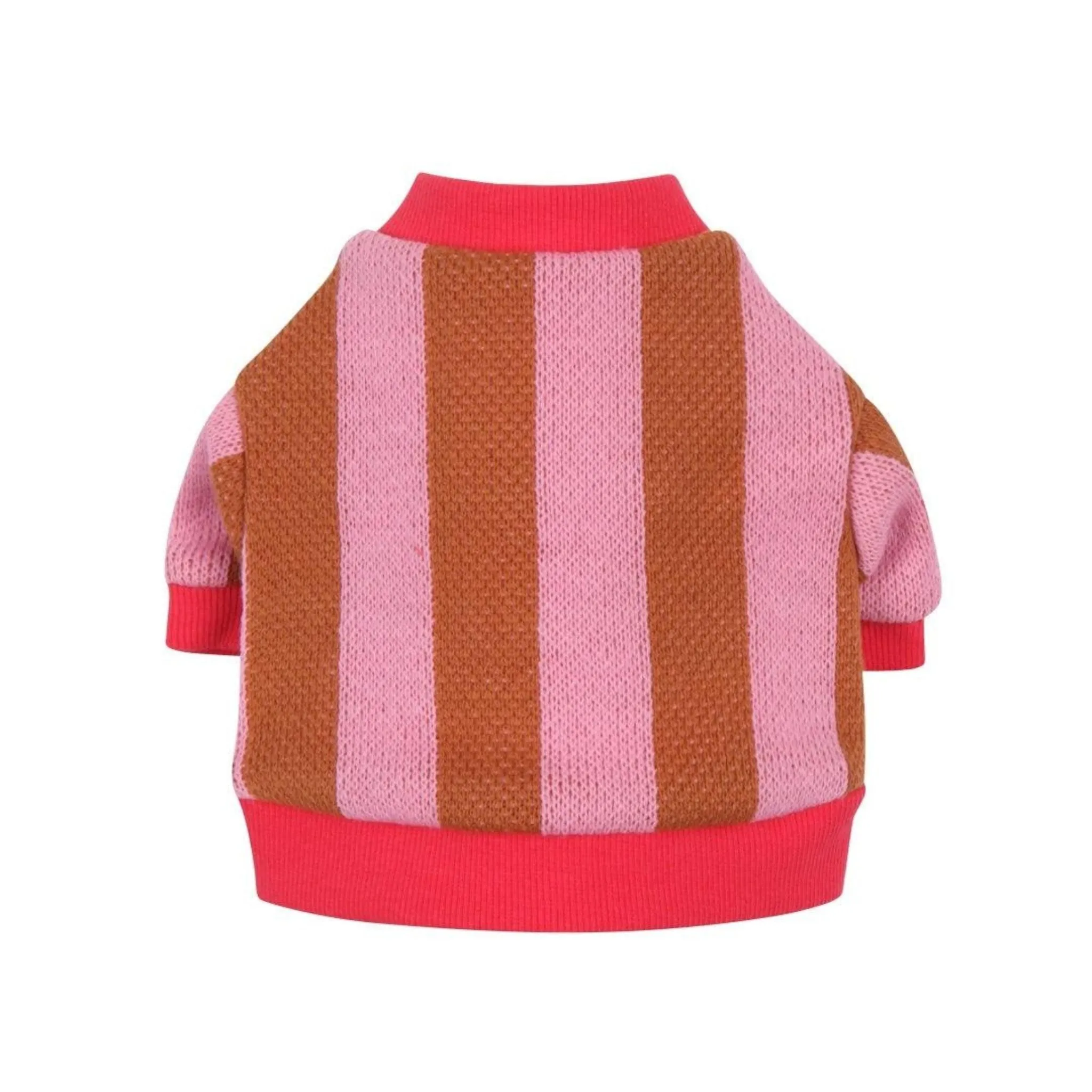 NEW MIMINKO PINK STRIPED CARDIGAN FOR PETS