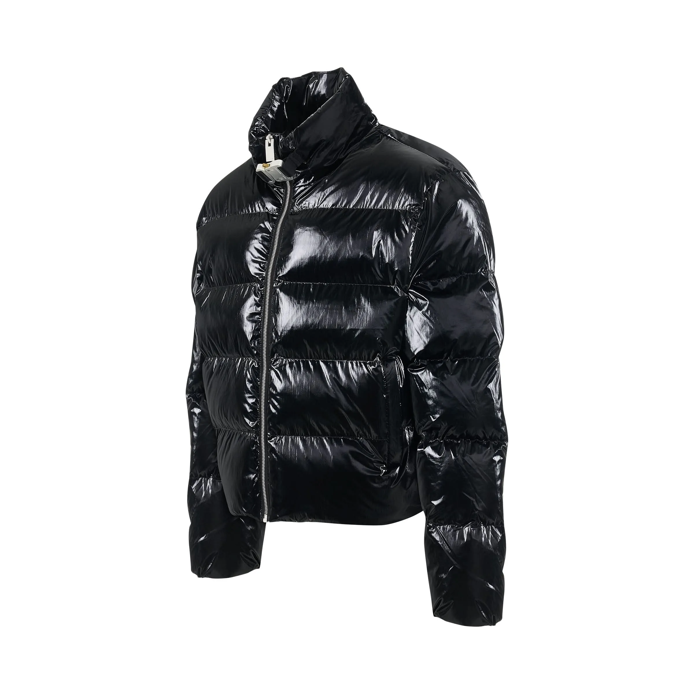 Nightrider Puffer Jacket in Black