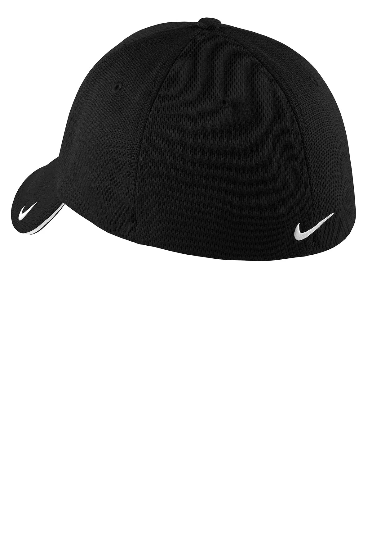 Nike Dri-FIT Mesh Flex Sandwich Custom Caps, Black