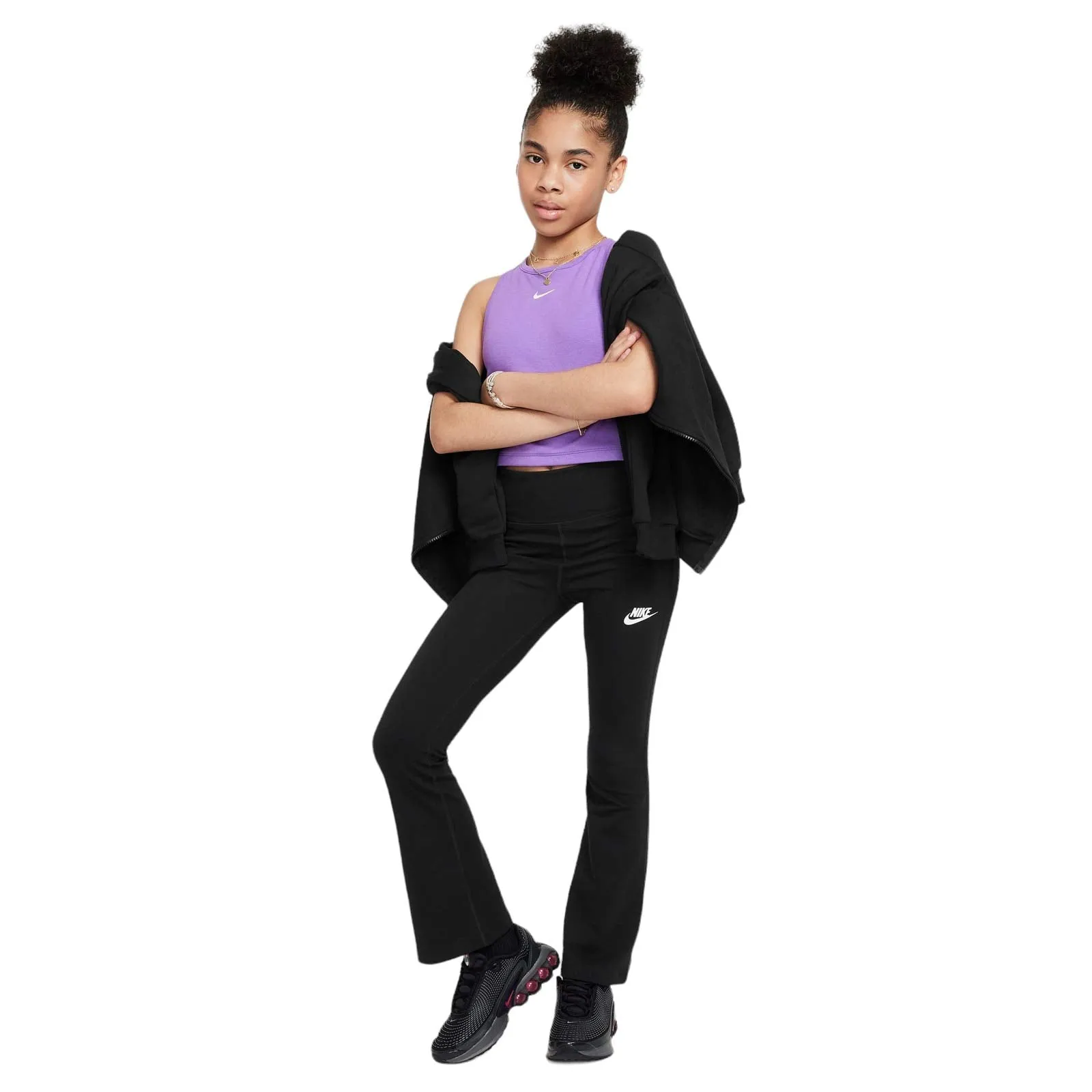 Nike Sportswear Classic Girls High-Waisted Flared Leggings