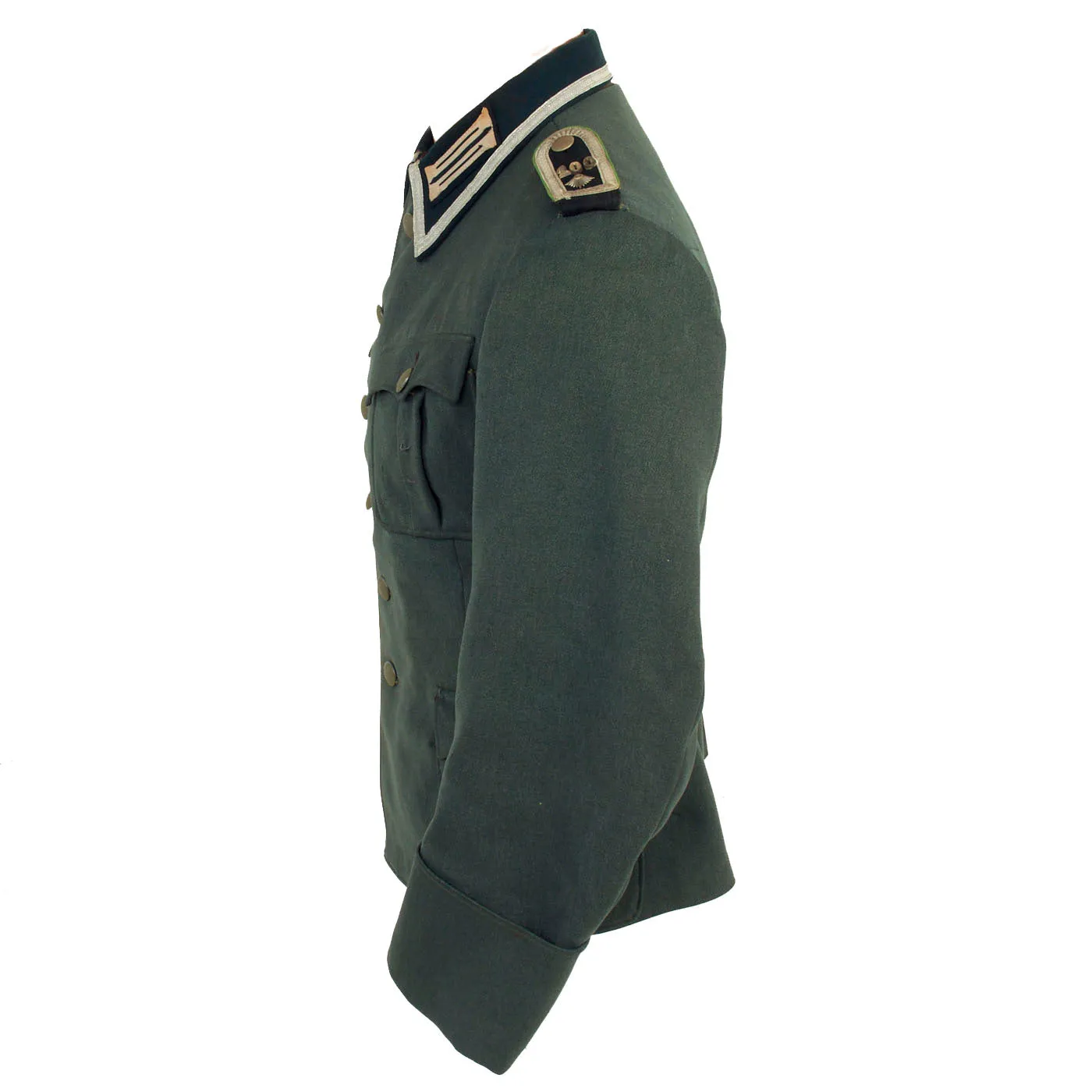 Original German WWII 100th Mountain Trooper Regiment Named Feldwebel's Early M-36 Tunic - Gebirgsjäger