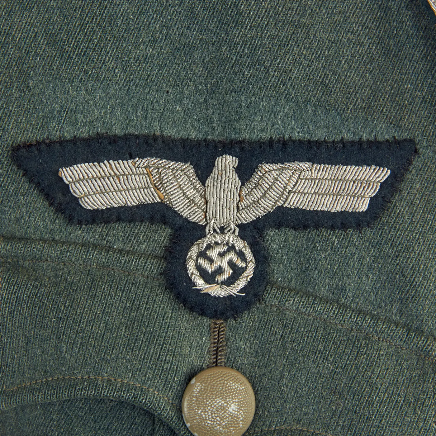 Original German WWII 100th Mountain Trooper Regiment Named Feldwebel's Early M-36 Tunic - Gebirgsjäger