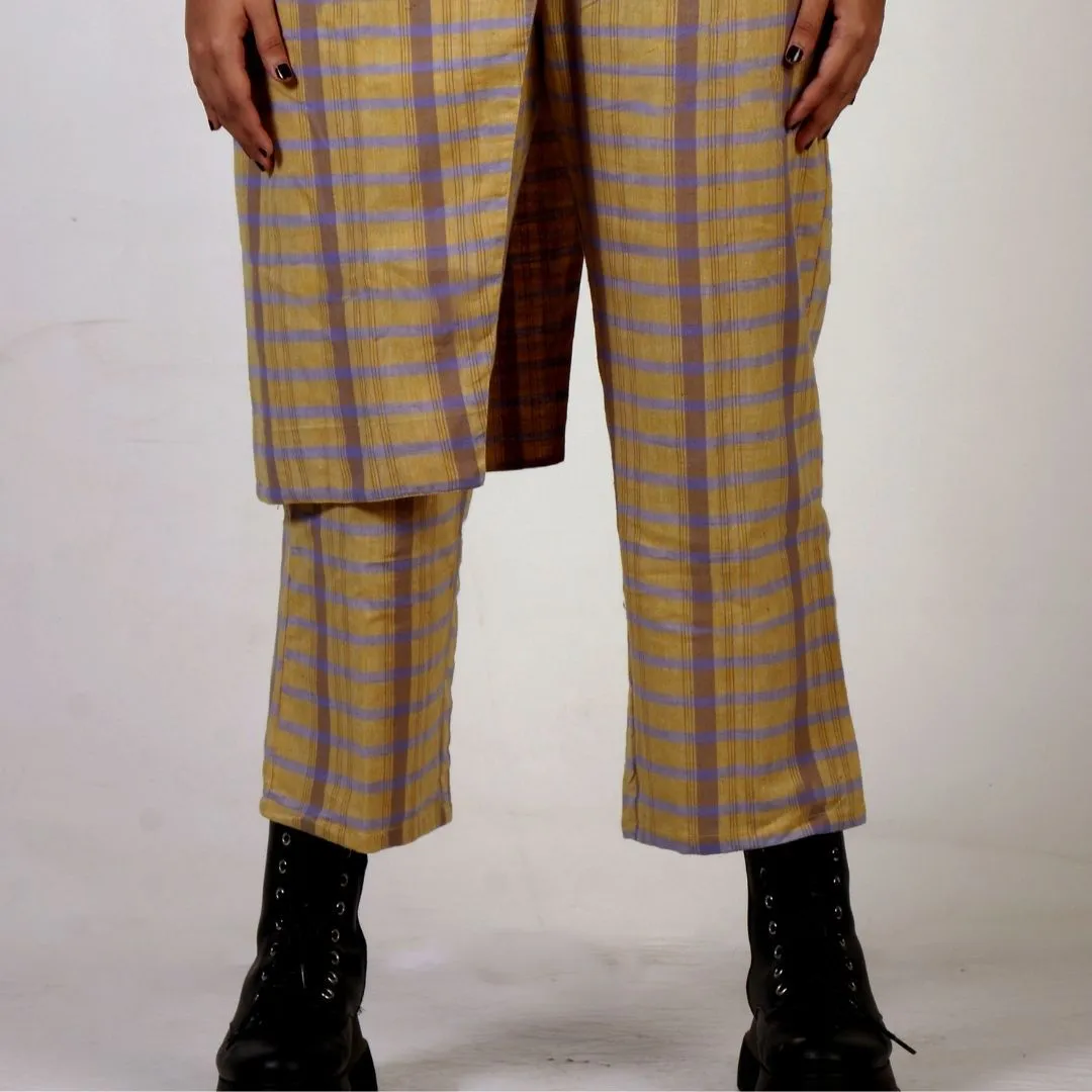 Patta Gobi Checks Trouser Set