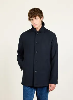 Pea Coat | Melton Wool | Navy