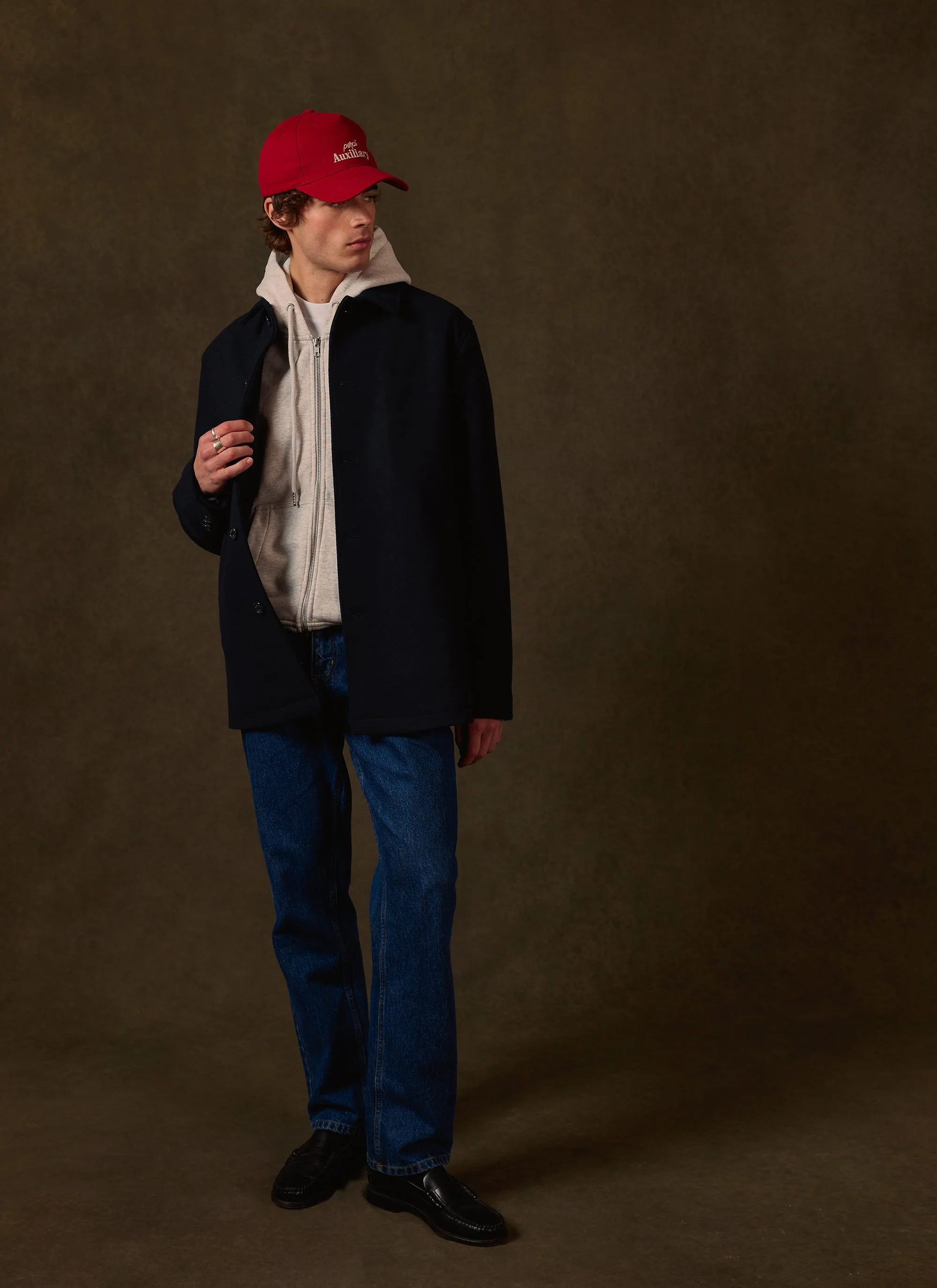 Pea Coat | Melton Wool | Navy