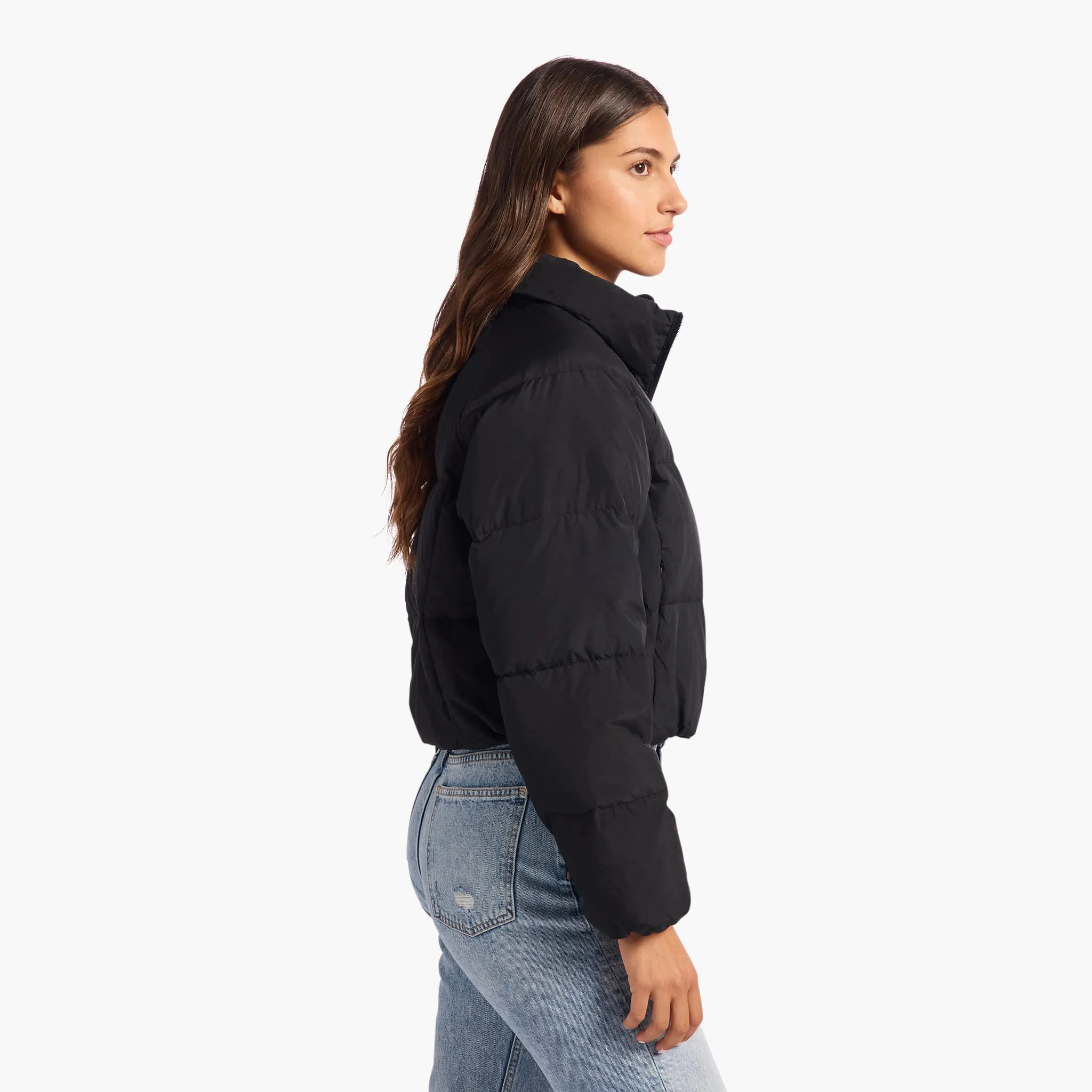 Peak Puffer Jacket | Black