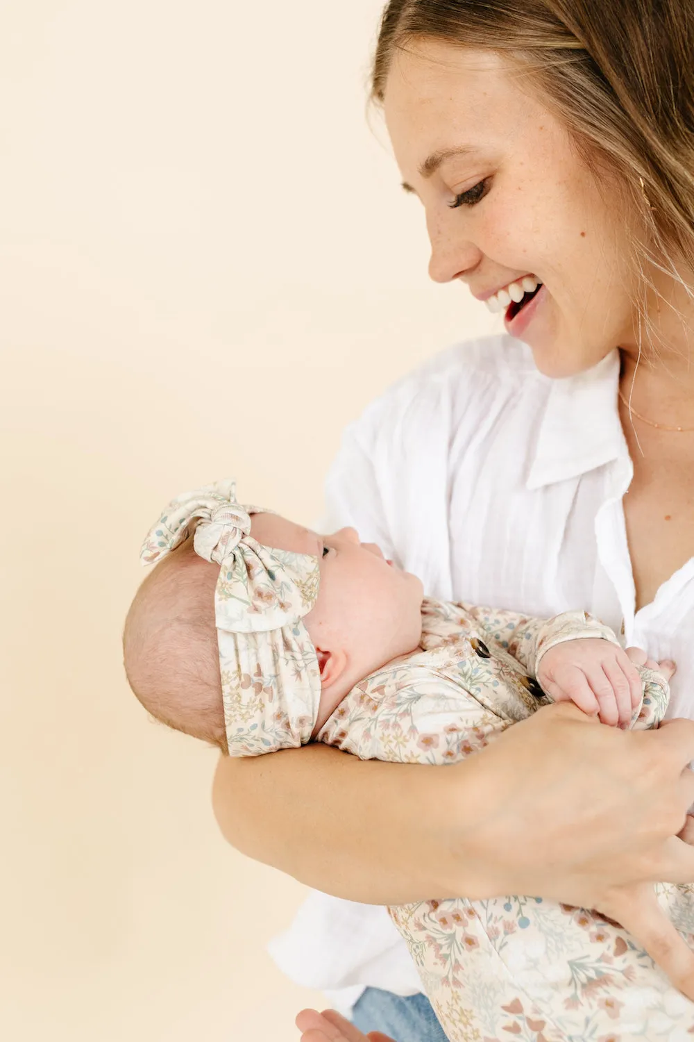 Pearl Newborn Headband Bundle (Gown)