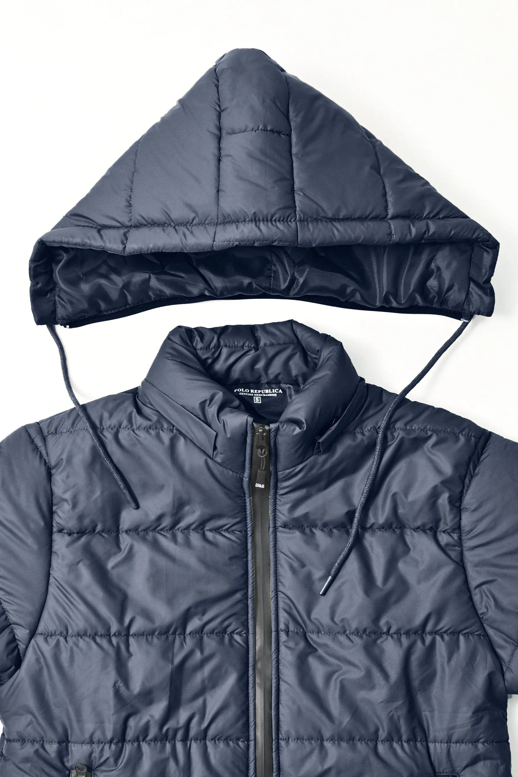 Polo Republica Men's Sliven Puffer Hooded Jacket