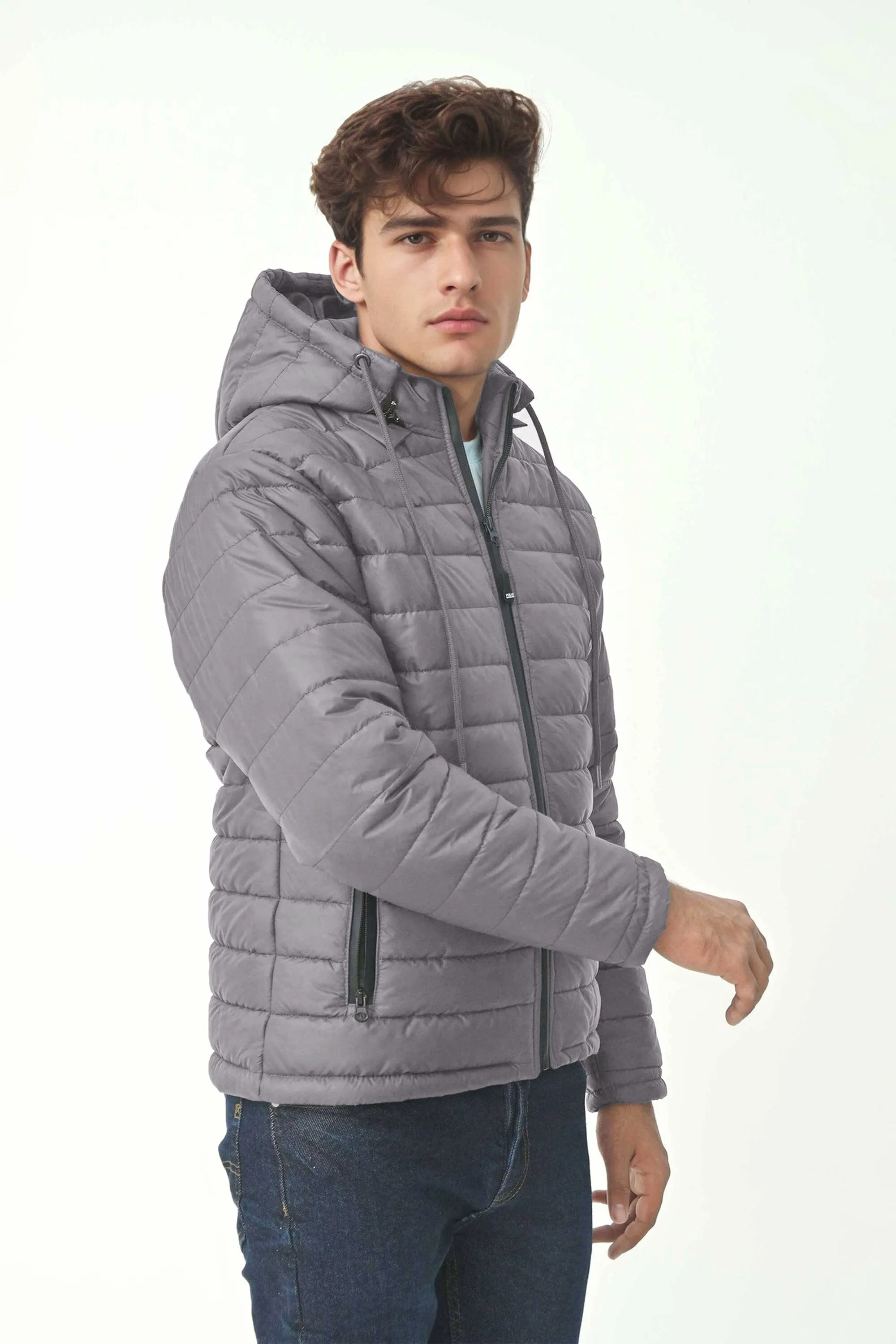 Polo Republica Men's Vedi Puffer Hooded Jacket