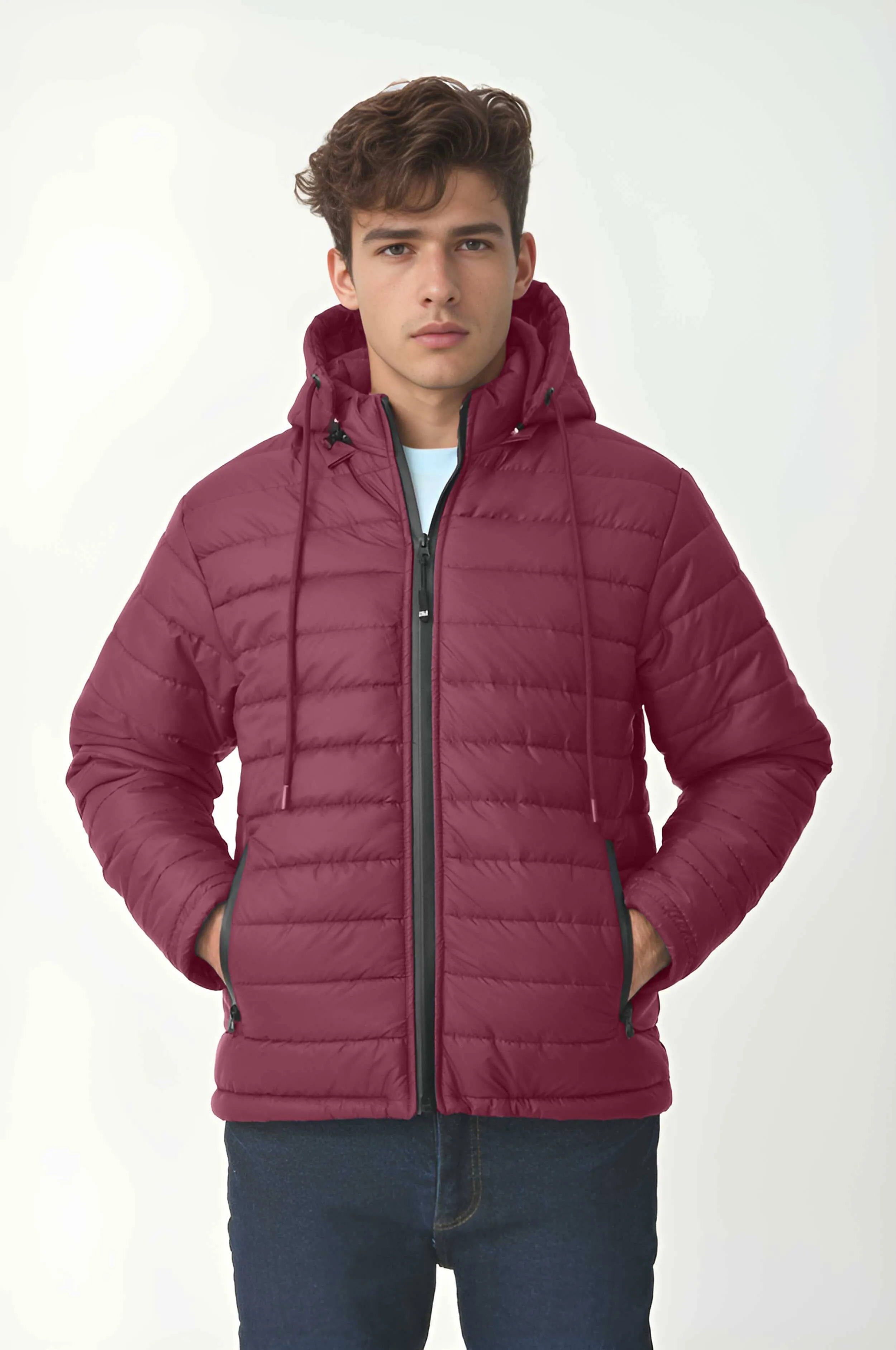 Polo Republica Men's Vedi Puffer Hooded Jacket