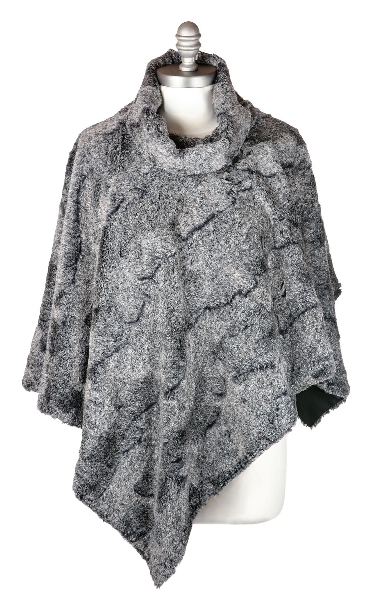 Poncho - Luxury Faux Fur in Nimbus - One Left! (SOLD OUT)