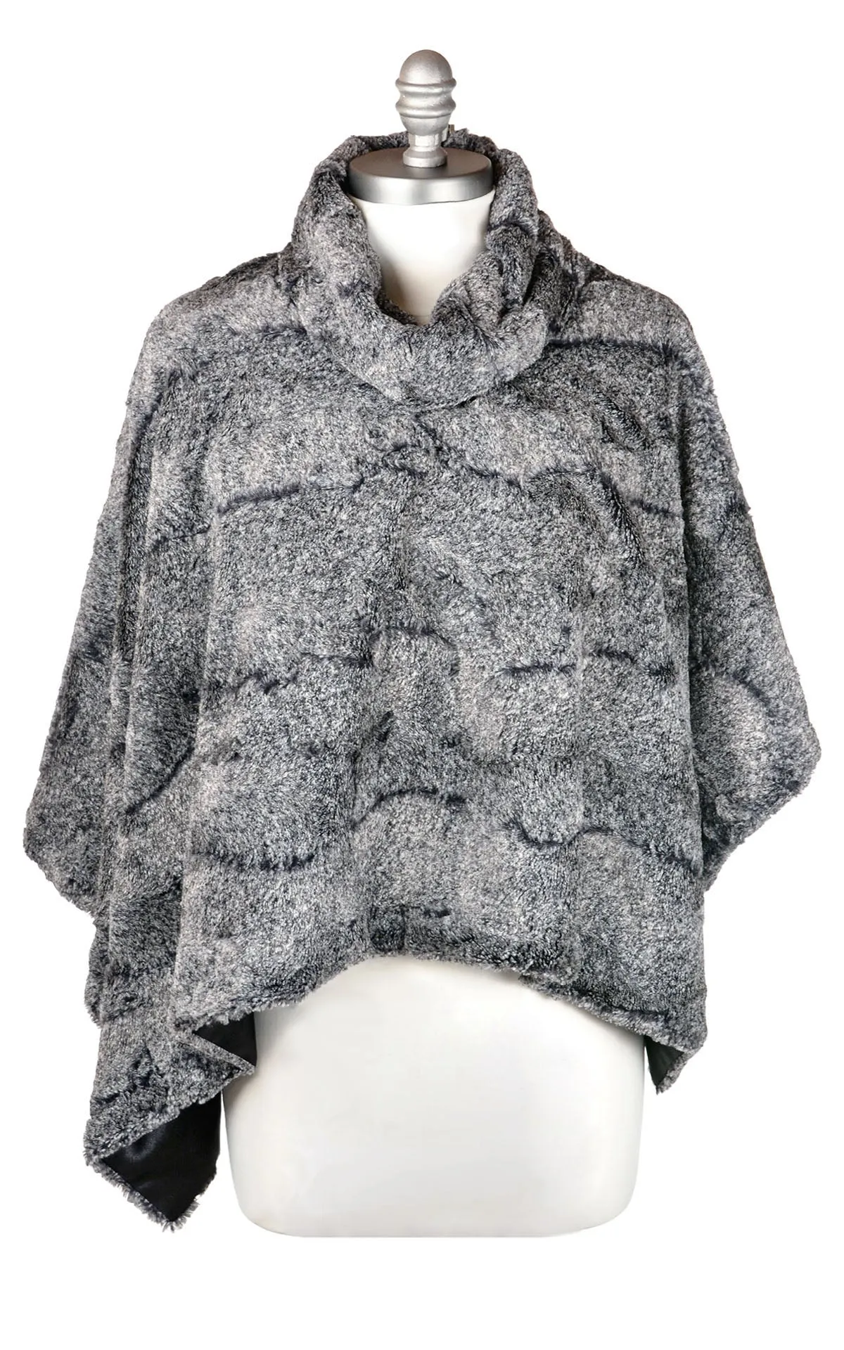 Poncho - Luxury Faux Fur in Nimbus - One Left! (SOLD OUT)