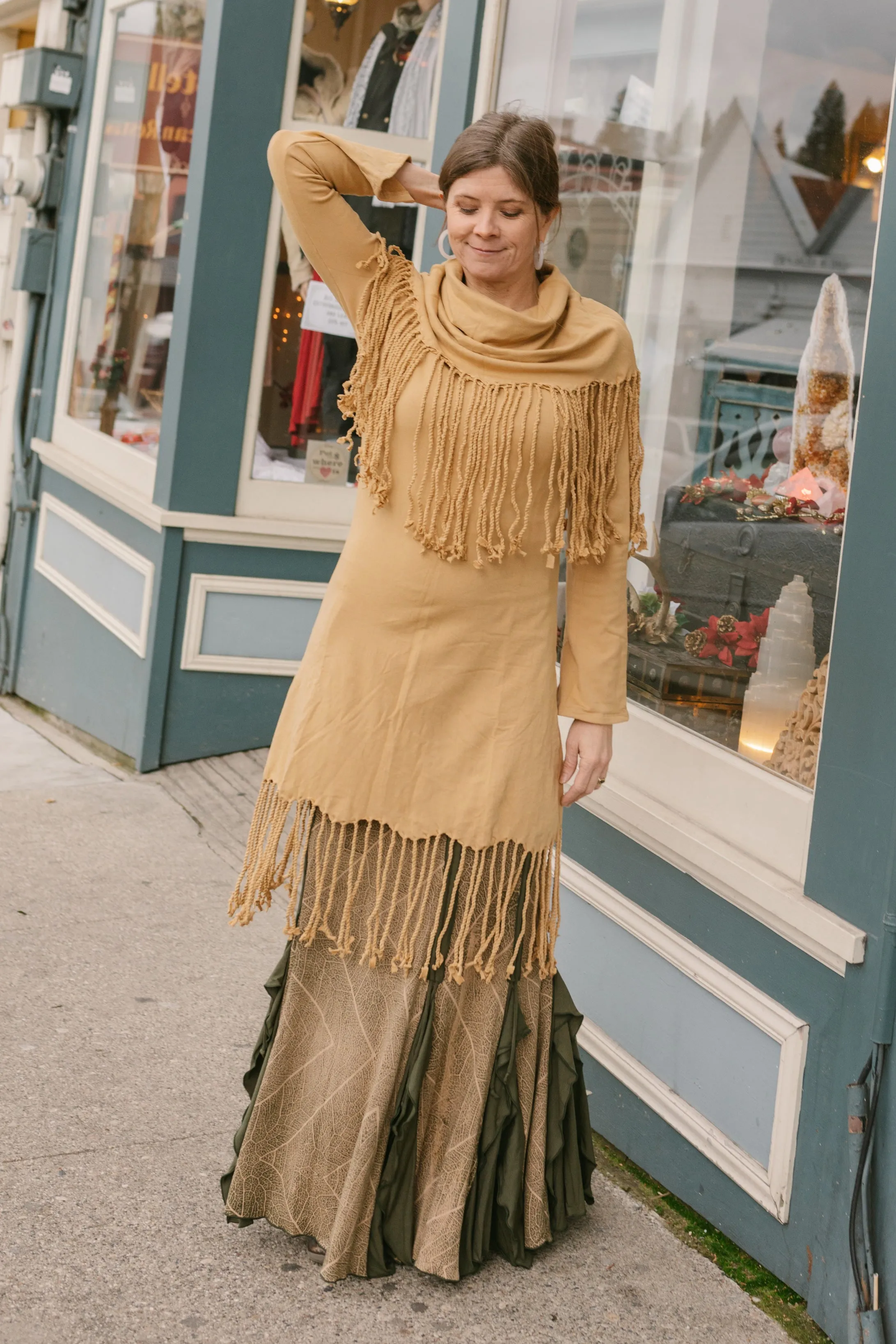 PR Fringe Tunic - Golden