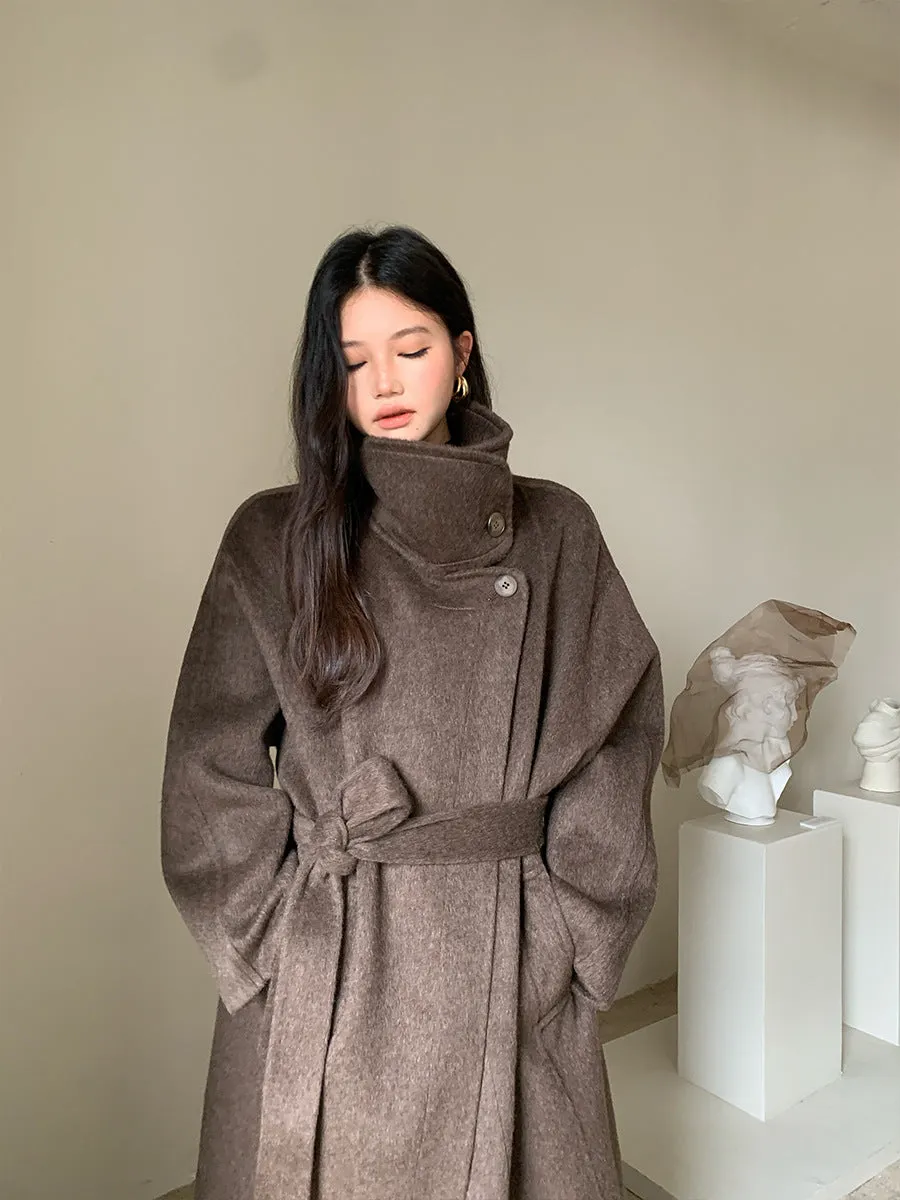 [Premium] Wool and Camel Hair Coat