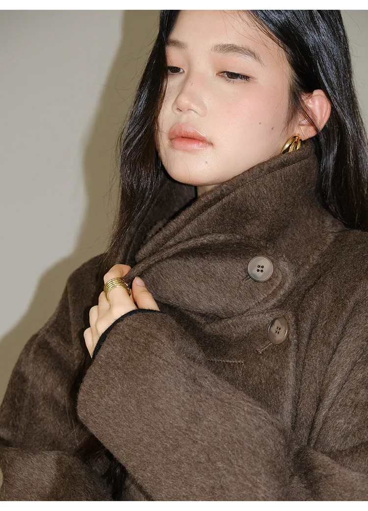 [Premium] Wool and Camel Hair Coat