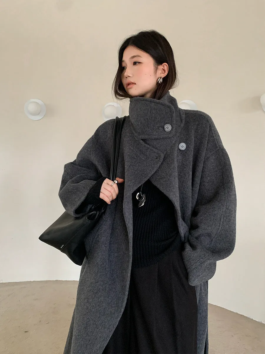 [Premium] Wool and Camel Hair Coat