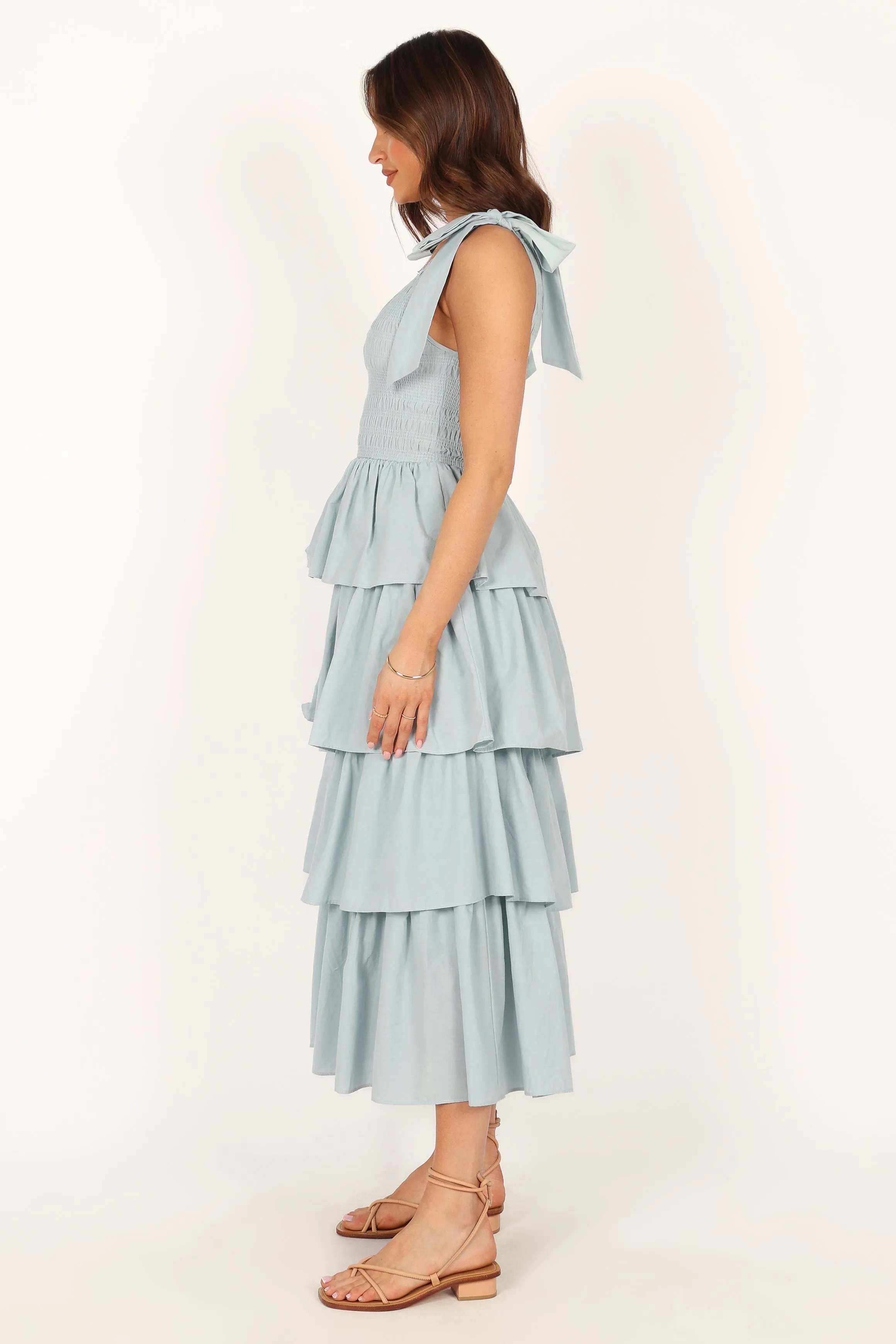 Raphael Tiered Maxi Dress - Blue