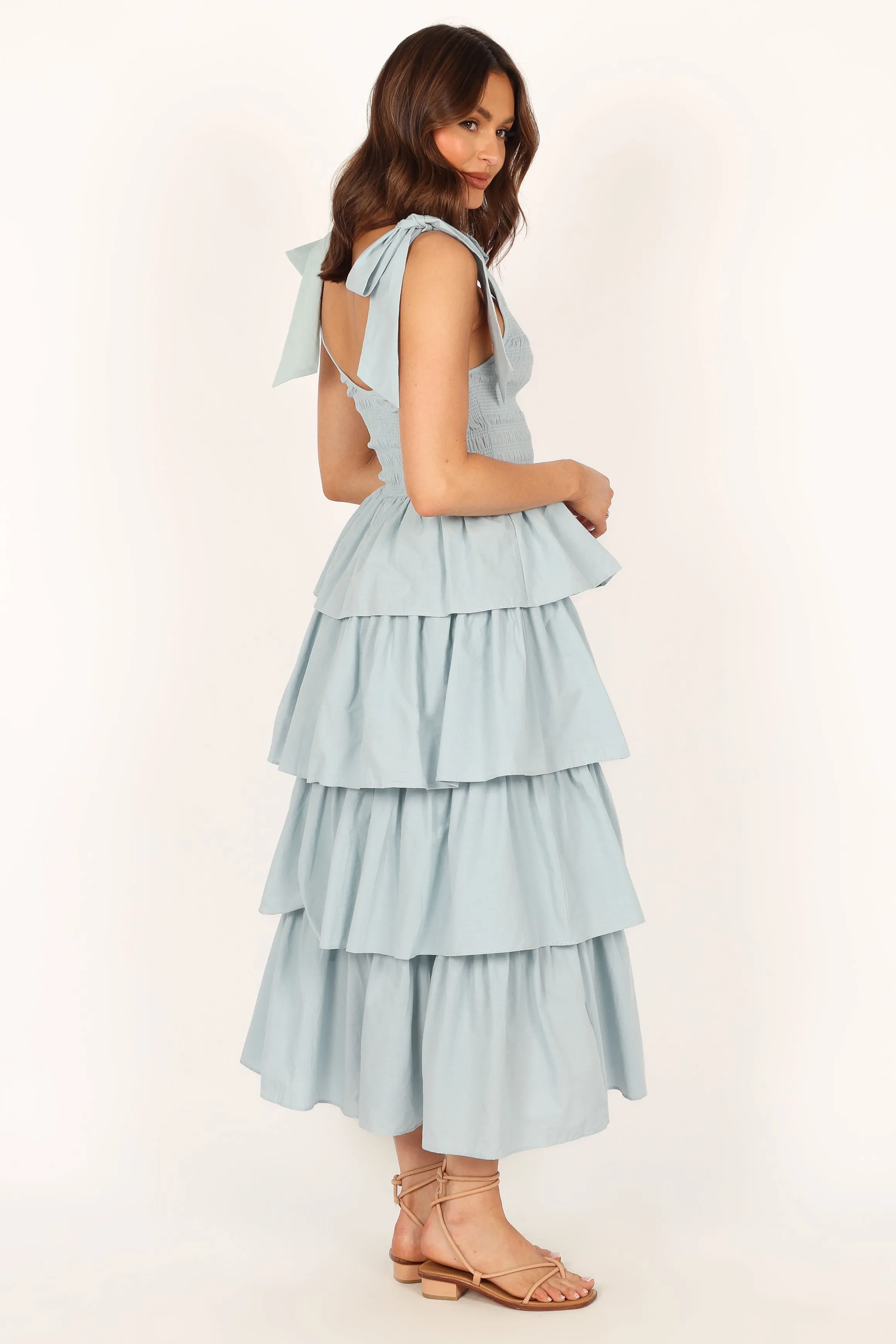 Raphael Tiered Maxi Dress - Blue